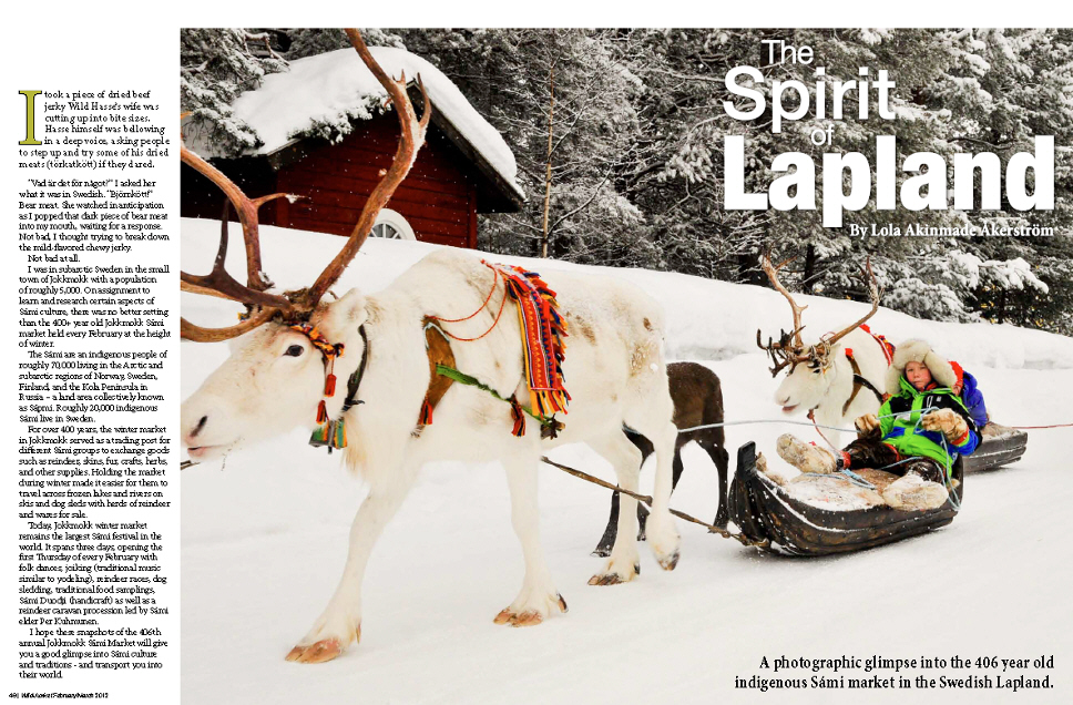 WildJunket Magazine - Swedish Lapland Photography by Lola Akinmade Åkerström 